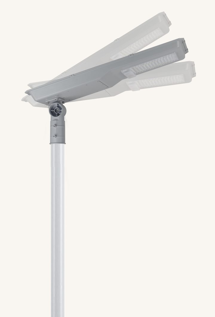 Illustration showing different housing positions around the pole-mount joint.
