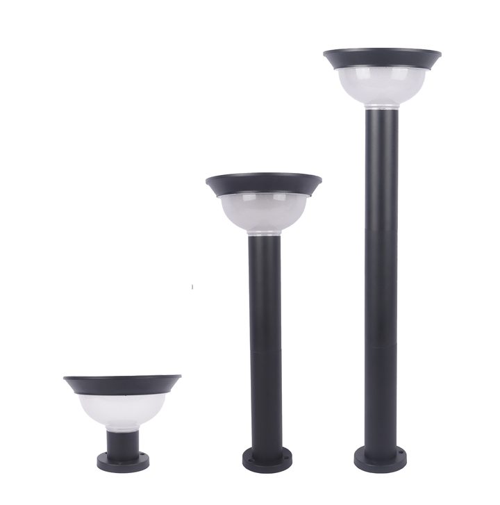 Dark-rim bowl-shaped pedestal and bollard forms pictured together.