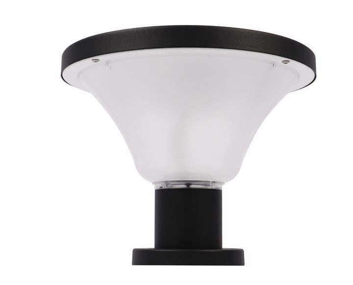 Round-top lamp diffuser and rim detail.