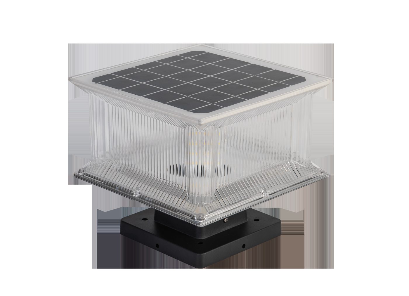 SG-3 square garden-light head on a white background