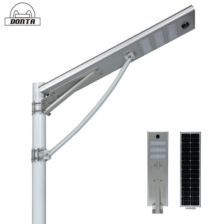 T5 solar street-light family front, panel and mounting views