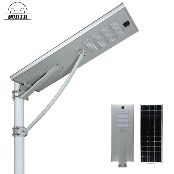 T6 solar street-light family front, panel and mounting views
