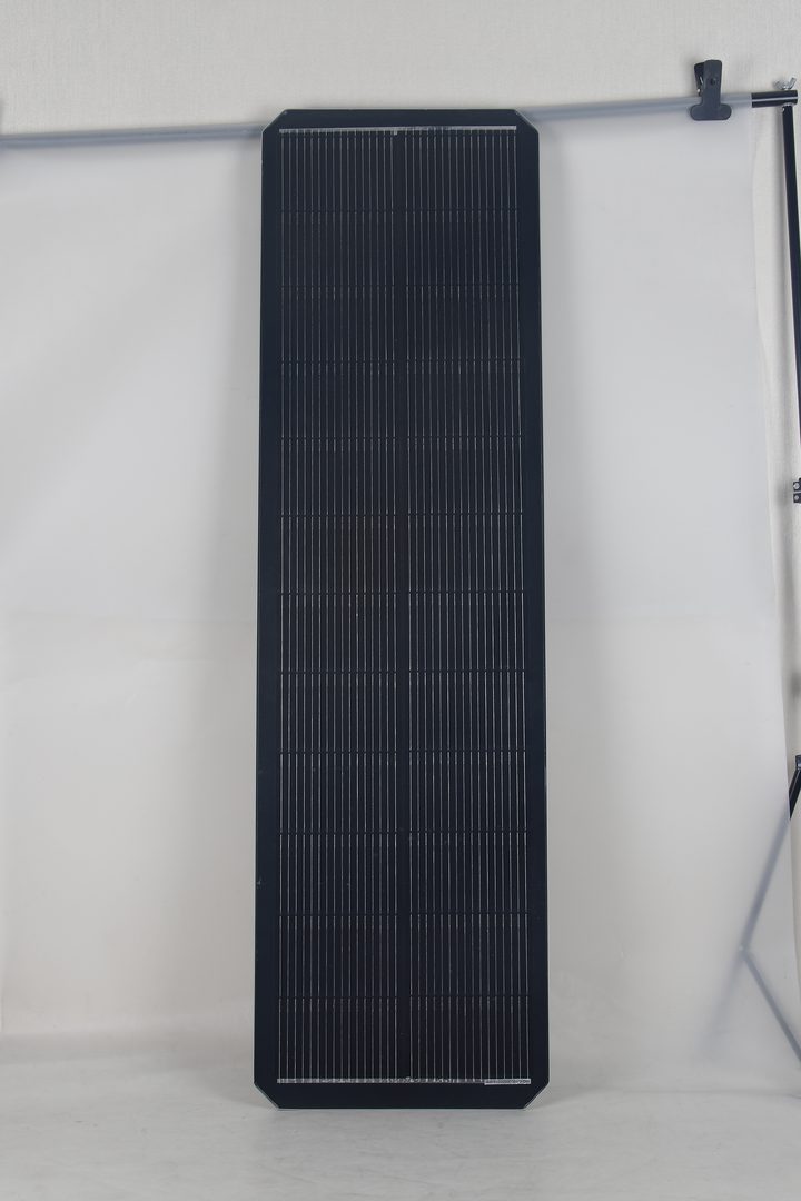 TL solar street-light housing viewed from the panel side