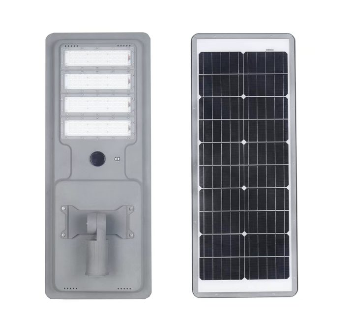 Front and solar-panel-side views.